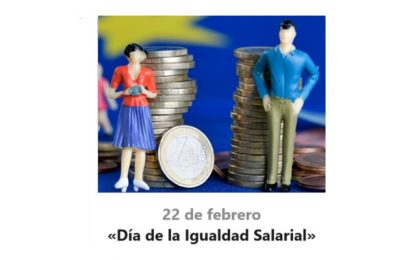 22 de febrero es el «Día de la Igualdad Salarial»